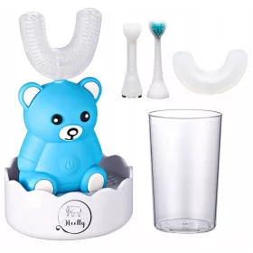  Heelly Kinder-Schallzahnbürste Pink Cat 4 Spitzen 360