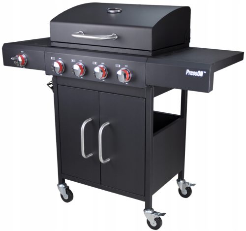  GAS-GARTENGRILL 4+1 14,4kW GROSSER GRILLSCHRANK