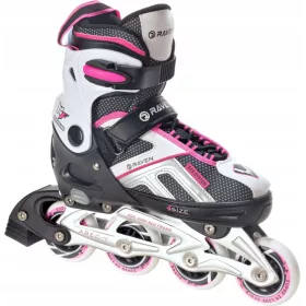    Raven Pulse Rollschuhe, Größe 37-40, verstellbar, Schwarz und Pink