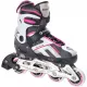  Raven Pulse Rollschuhe, Größe 37-40, verstellbar, Schwarz und Pink
