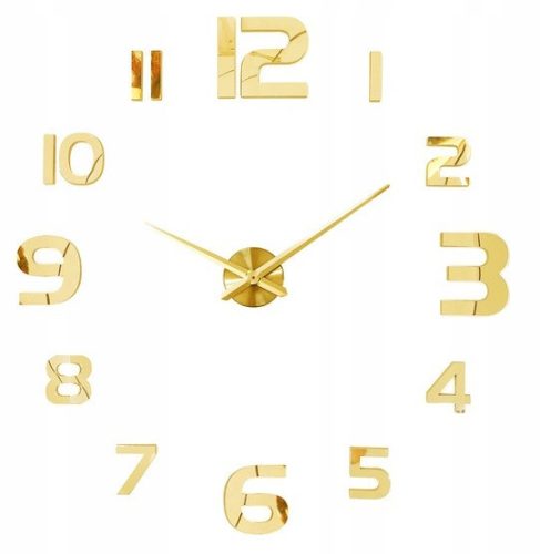  MAMDIY Wanduhr Schwarz, Silber, Gold 129,9 cm