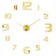  MAMDIY Wanduhr Schwarz, Silber, Gold 129,9 cm