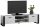  ALBA Stand-TV-Ständer, 185 cm, Kommode, Weiß und Schwarz