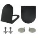 Estiva BLACK MATT Toilettensitz, schwarzer Duroplast