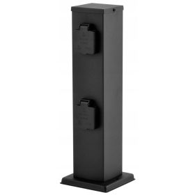  Quadratischer Lichtmast Ledar (keine) 39 cm schwarz