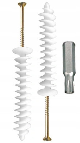 SCHRAUBSTIFTE FÜR STYROFOAM 125mm + SCHRAUBE 20 Stk