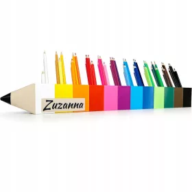    ECO Organizer Buntstifte Sortierer 12 Farben Montessori NAME
