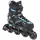  RAVEN Pulse Schwarz/Cyan verstellbare Skates 37-40
