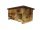  Ein Holzhaus für einen IGEL, ein Bett. Kamin
