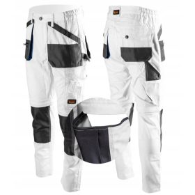 Brixton PRACTICAL lange Arbeitshose, weiß, Größe 64
