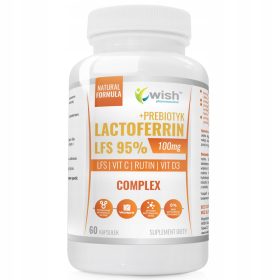   Laktoferrin Complex Forte 100mg LFS 95% - Vitamin & Präbiotikum Kapseln