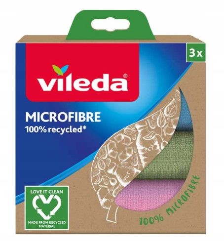  Vileda Mikrofasertuch (Mikrofaser) im 3er-Pack, mehrfarbig