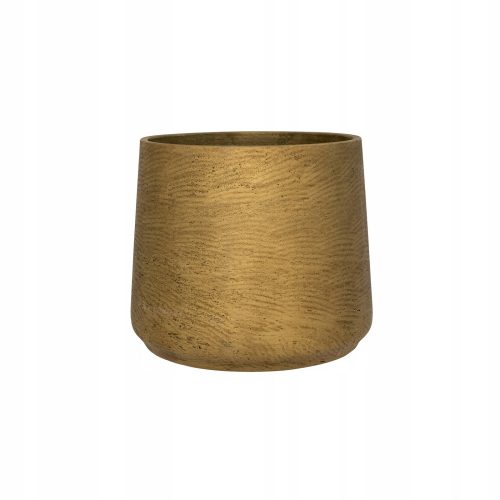  Töpfertöpfe, 23 cm x 23 x 19 cm, Durchmesser 23 cm, Keramiktöne in Gelb und Gold