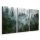  TRYPTIC Gemälde Wald im Nebel Bäume Natur 3D 120x80