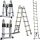 DayPlus Leiter 3,8 m Aluminium 12 bis 150 kg