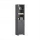  SoBuy BZR17-DG Badezimmerschrank grau 40x35x161 cm