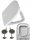 Estiva PRO Toilettensitz, weißer Duroplast