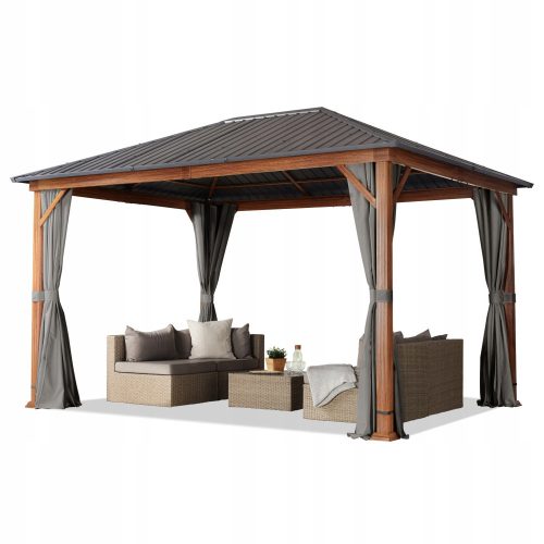 Gartenpavillon, Zelte - Toolport Pavillon 4 Wände 4 x 3 x 2,75 m