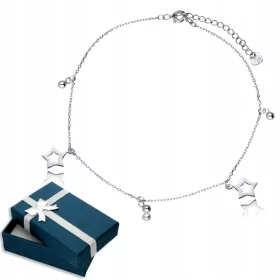  Silbernes Beinarmband 925 Sterne