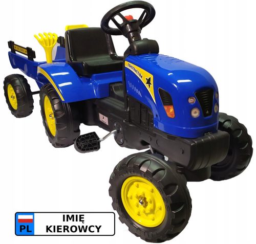  Traktor Agat 3001 Trettraktor mit Anhänger