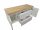MN-Color Waschbeckenschrank 39x120x51 cm Eiche