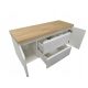 MN-Color Waschbeckenschrank 39x120x51 cm Eiche
