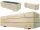  VERSANO Blumentopf 100 cm x 30 x 30 cm Naturholz