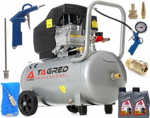 Markiert mit TA301N+TA104 Ölkompressor 50 l 9 bar