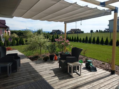 Markisen, Abdeckungen und Matten für Garten, Terrasse und Balkon Gartensegel 100 x 100 cm Stoff