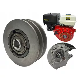 Fliehkraftkupplung für Motor, 147 x 25,4 mm, 2 Riemen