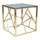  Signal Scandic quadratische Bank 55 x 55 x 55 cm aus Metall