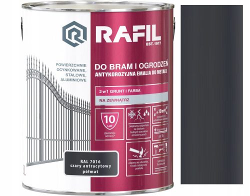 Rafil Polyvinyllack für Metall, 3 l, Grau- und Silbertöne, halbmatt