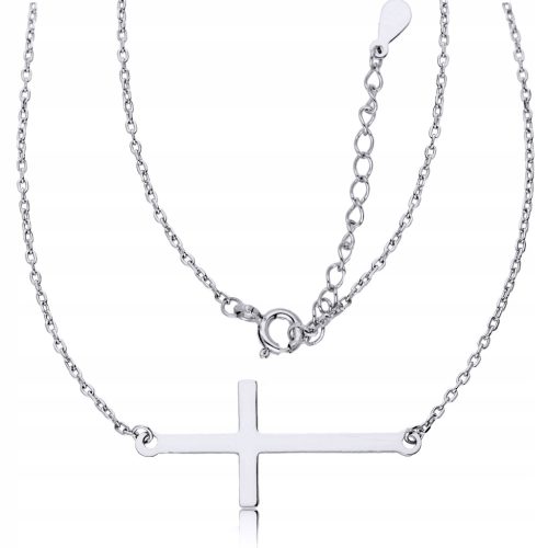  925 Silberkette Promi-Kreuz-Halskette
