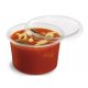 Einweggeschirr Lebensmittelbehälter + Suppendeckel 500 ml 50 Stk