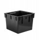  Prosperplast Blumentopf 30 cm x 30 x 22,5 cm, Kunststoff, schwarz