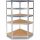  Eck-Garagenregal aus Metall, GC9030, MDF