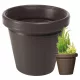  Grando Blumentopf 54 cm x 54 x 48 cm Durchmesser 54 cm Kunststoff Mahagoni, Braun- und Beigetöne