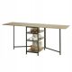  SoBuy rechteckiger Küchentisch aus dunkler Buche 60 x 180 x 77 cm