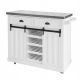  SoBuy weißer Küchenschrank 46 x 116 x 95 cm Frontfarbe: Weiß