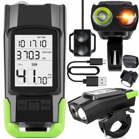    PRO-SPORT 3in1 FAHRRADCOMPUTER Fahrradbeleuchtung 800 lm Akku