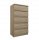  Euro-Meble Kommode 50 x 36 x 96 cm Sonoma-Eiche matt