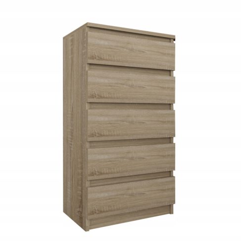  Euro-Meble Kommode 50 x 36 x 96 cm Sonoma-Eiche matt