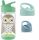  Flasche 3 Sprouts Owl Mint 350 ml 17 x 6 cm grün