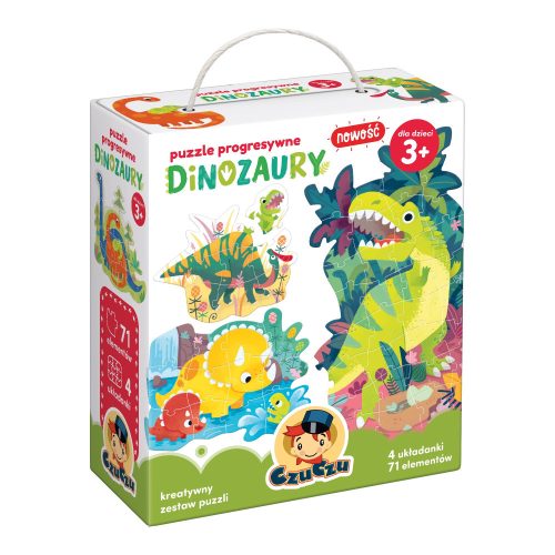  Fortschrittspuzzle CzuCzu Dinosaurier 71 Teile.