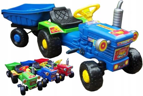  Marioinex Kindertraktor Rot, Blau, Grün
