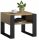  Matkam Kaja rechteckiger Couchtisch 60 x 63,6 x 50 cm, schwarz, Artisan-Eiche