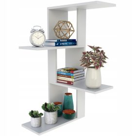  Pemo-Regal aus laminierter Platte, 47 x 21 cm, weiß