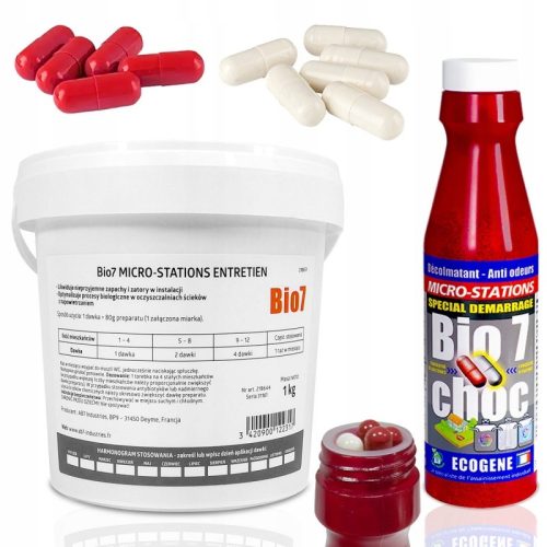  Bio7 Entretien Microstationen BAKTERIEN für BIO-Kläranlagen JAHR +STARTER SCHOKOLADE