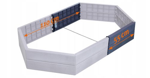  Graf Blumentopf 55 cm x 2 x 25 cm, Kunststoff