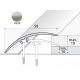 Schwellerleiste A75 58mm INOX 93cm